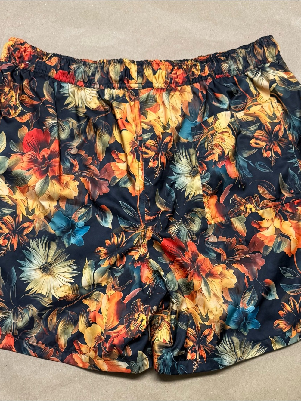 Nike Men’s size XL Multi Color Beach Board Swim shorts Trunks Rare NEW!